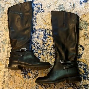 Franco Sarto Hadley Black Riding Boots